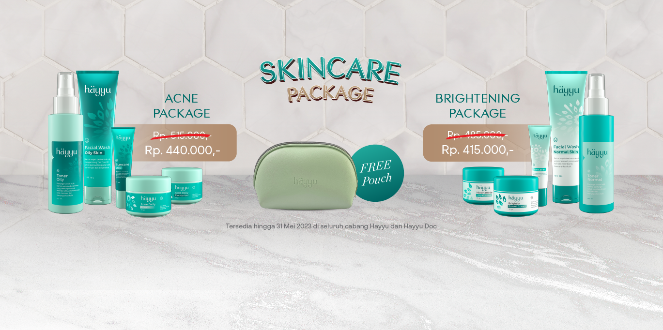 hayyu syar'i Lebih Hemat dengan Skincare Package